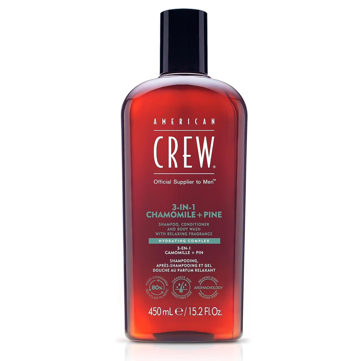 imageAmerican Crew Shampoo Conditioner amp Body Wash for Men 3in1 338 Fl OzChamomile Pine