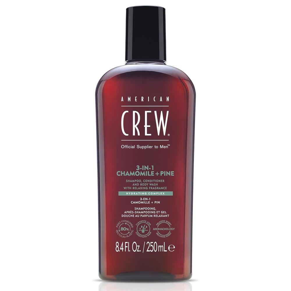 imageAmerican Crew Shampoo Conditioner amp Body Wash for Men 3in1 338 Fl OzChamomile Pine