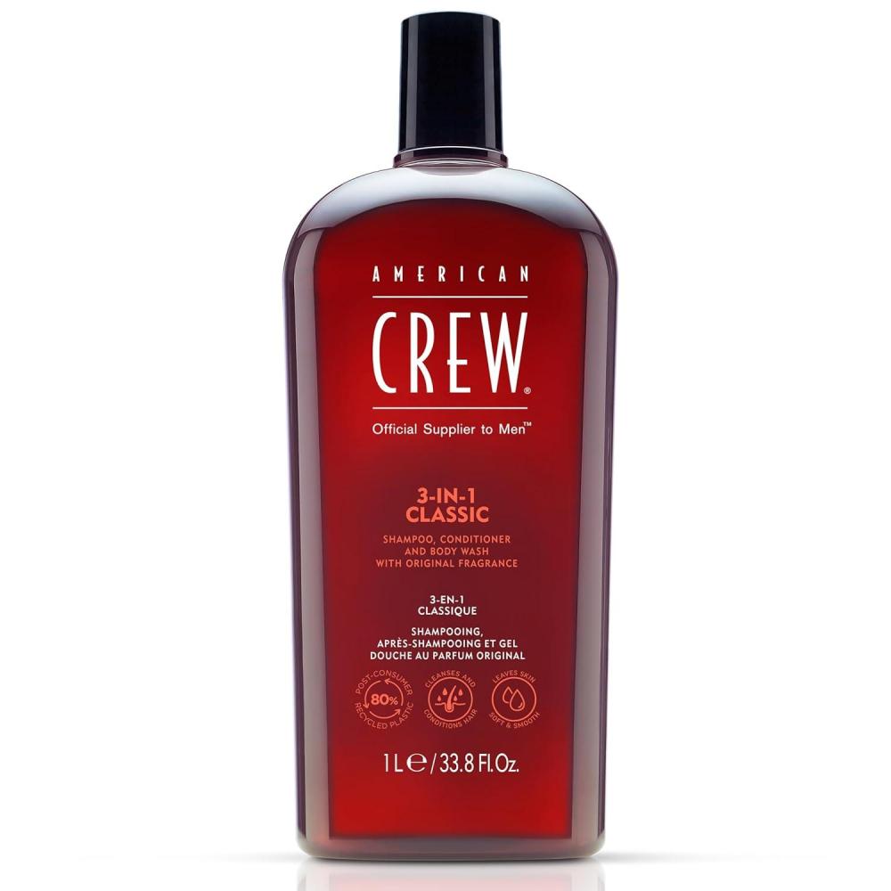 imageAmerican Crew Shampoo Conditioner amp Body Wash for Men 3in1 338 Fl OzClean