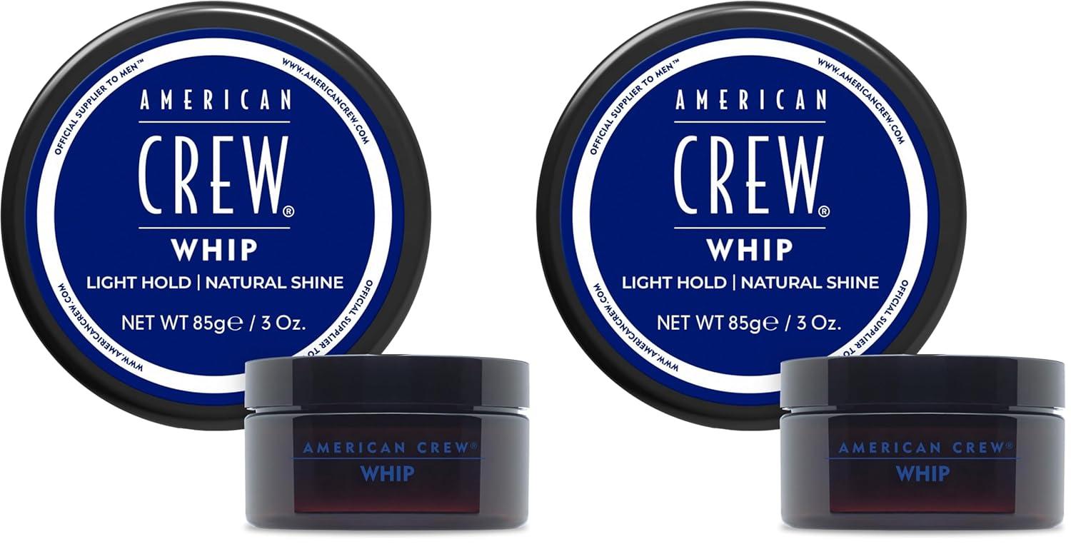 imageAmerican Crew Mens Whip Styling Cream Like Hair Gel with Light Hold amp Natural Shine 3 ozNatural
