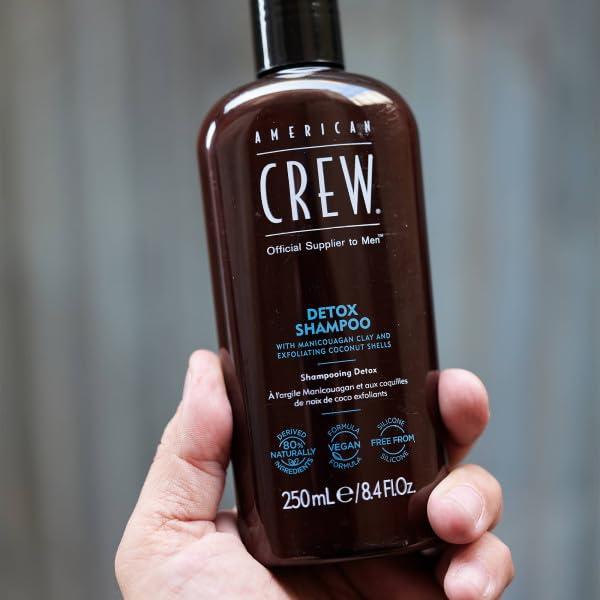 imageAmerican Crew Detox Shampoo for Men Naturally Derived Vegan Formula Citrus Mint Fragrance 338 Fl Oz845 Fl Oz Pack of 1